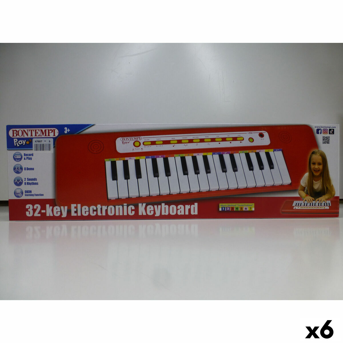 Teclado Bontempi 47 x 3,5 x 13 cm (6 Unidades)