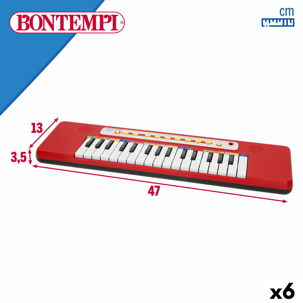 Teclado Bontempi 47 x 3,5 x 13 cm (6 Unidades)