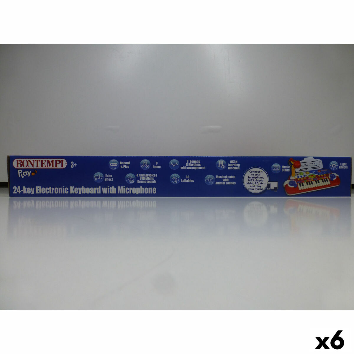 Piano Electrónico Bontempi 38 x 18 x 17 cm (6 Unidades)