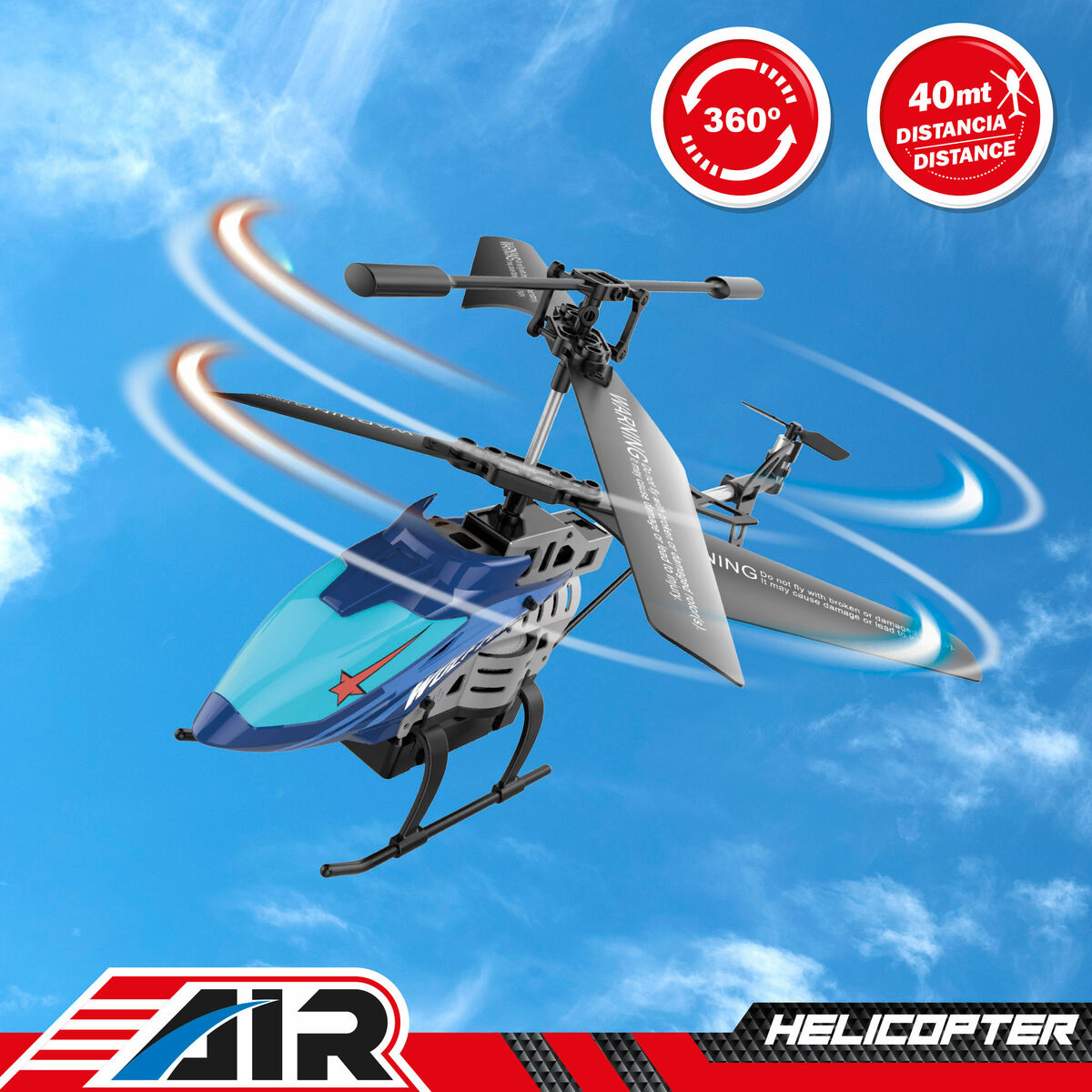 Helicóptero con Radiocontrol Colorbaby (2 Unidades)
