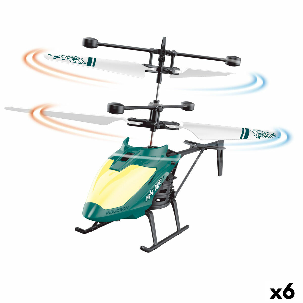 Helicóptero con Radiocontrol Colorbaby (6 Unidades)