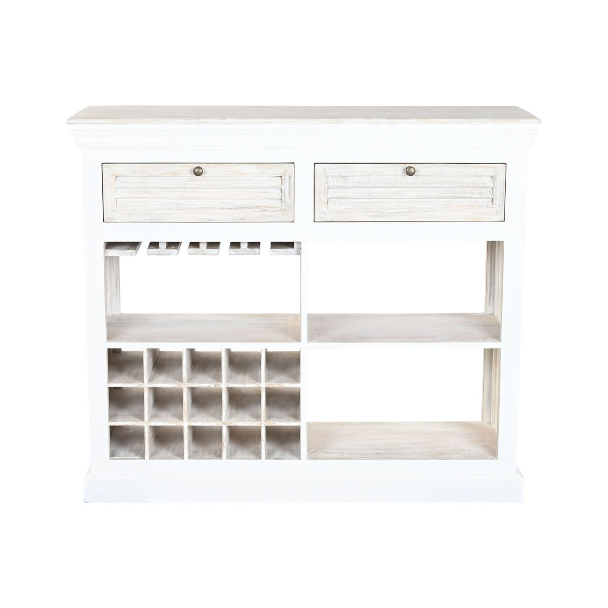Botellero Home ESPRIT Blanco 120 x 40 x 98 cm