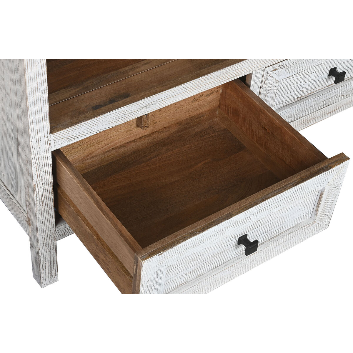 Estantería Home ESPRIT Blanco Madera de mango 100 x 40 x 198 cm