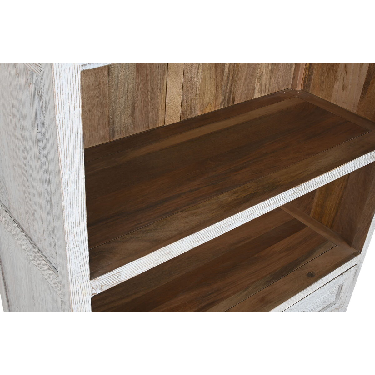 Estantería Home ESPRIT Blanco Madera de mango 100 x 40 x 198 cm