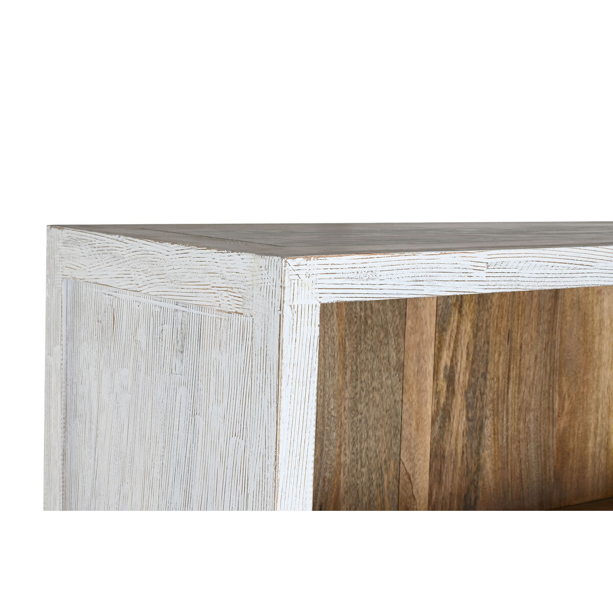 Estantería Home ESPRIT Blanco Madera de mango 100 x 40 x 198 cm