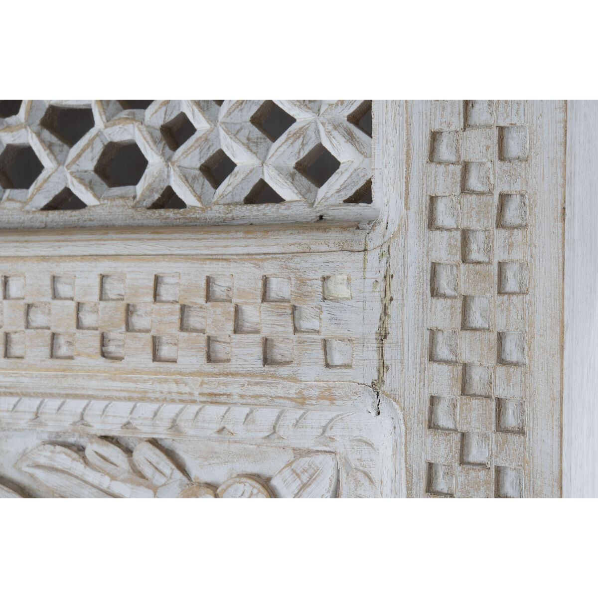 Estantería Home ESPRIT Blanco Madera de mango Madera MDF 180 x 40 x 200 cm