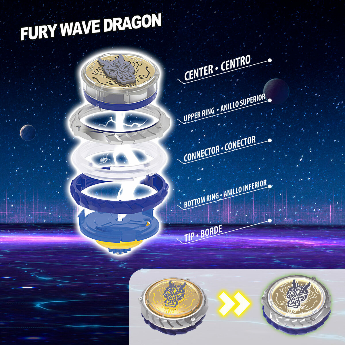 Peonza Infinity Nado (4 Unidades)