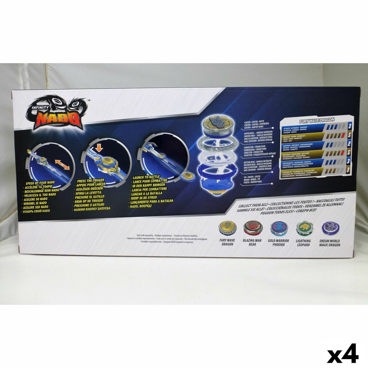 Peonza Infinity Nado (4 Unidades)