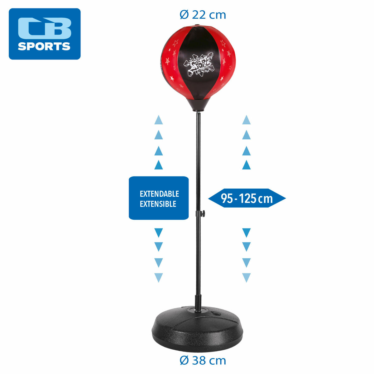 Saco de Boxeo de Pie Hinchable para Niños Colorbaby