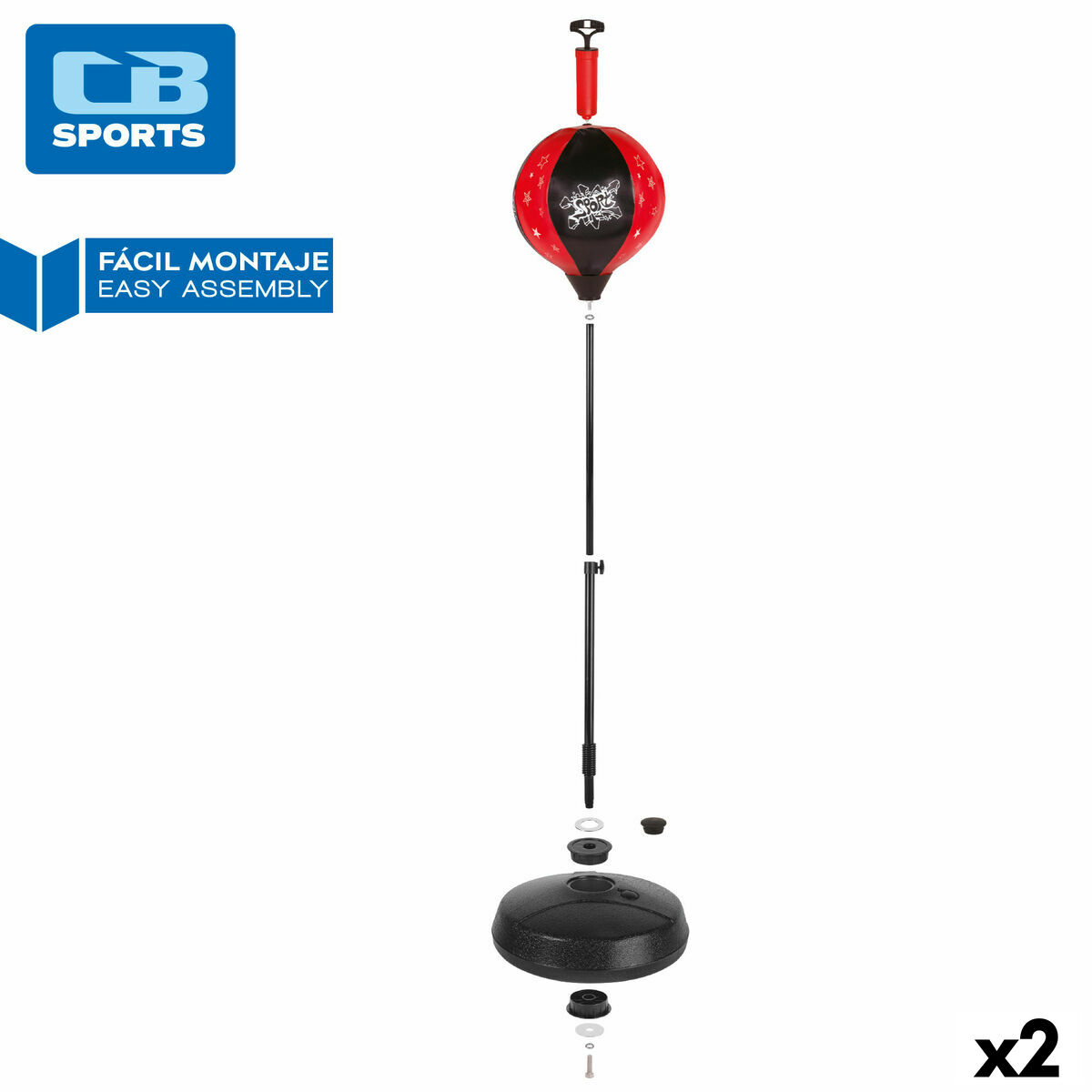 Saco de Boxeo de Pie Hinchable para Niños Colorbaby