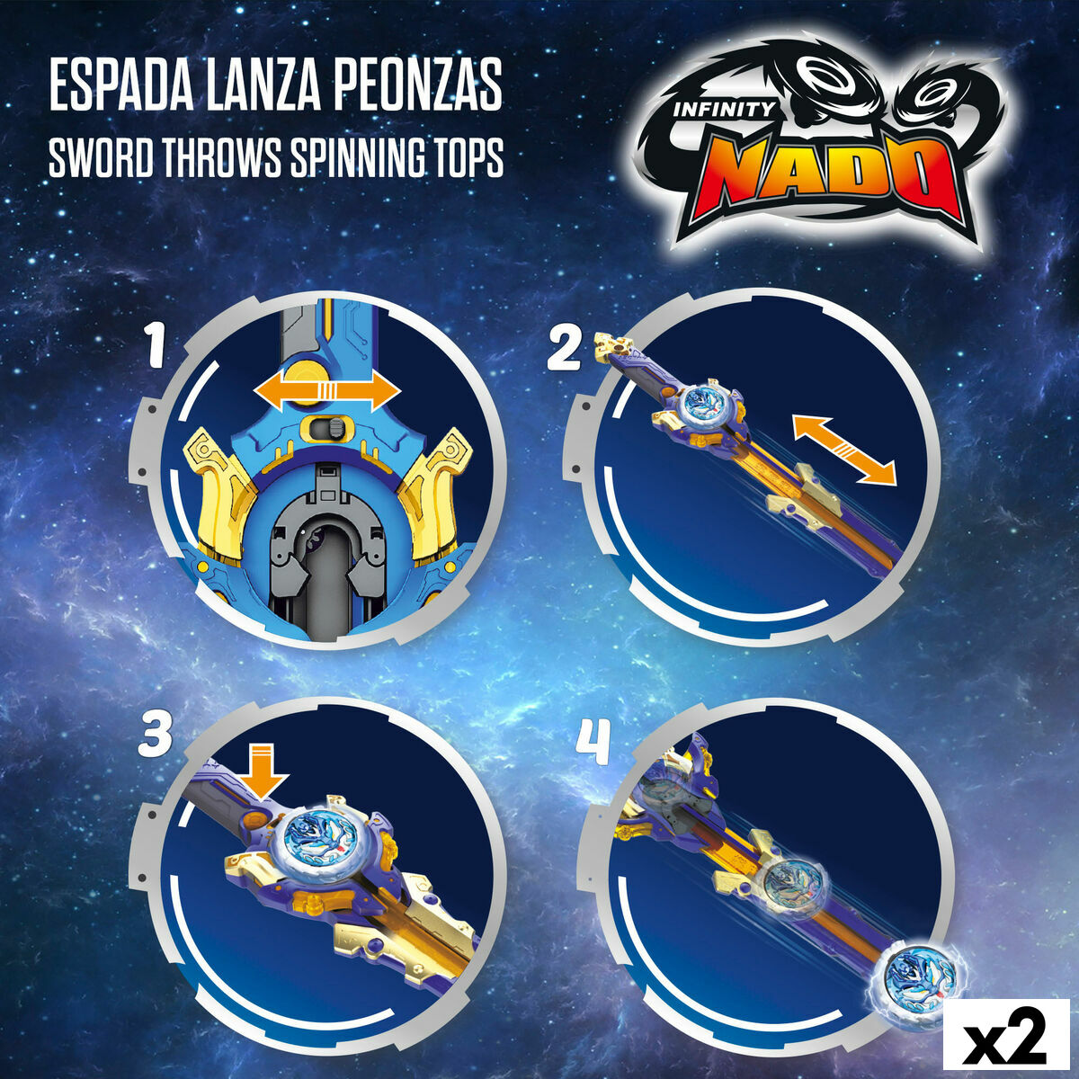 Peonza Infinity Nado (2 Unidades)