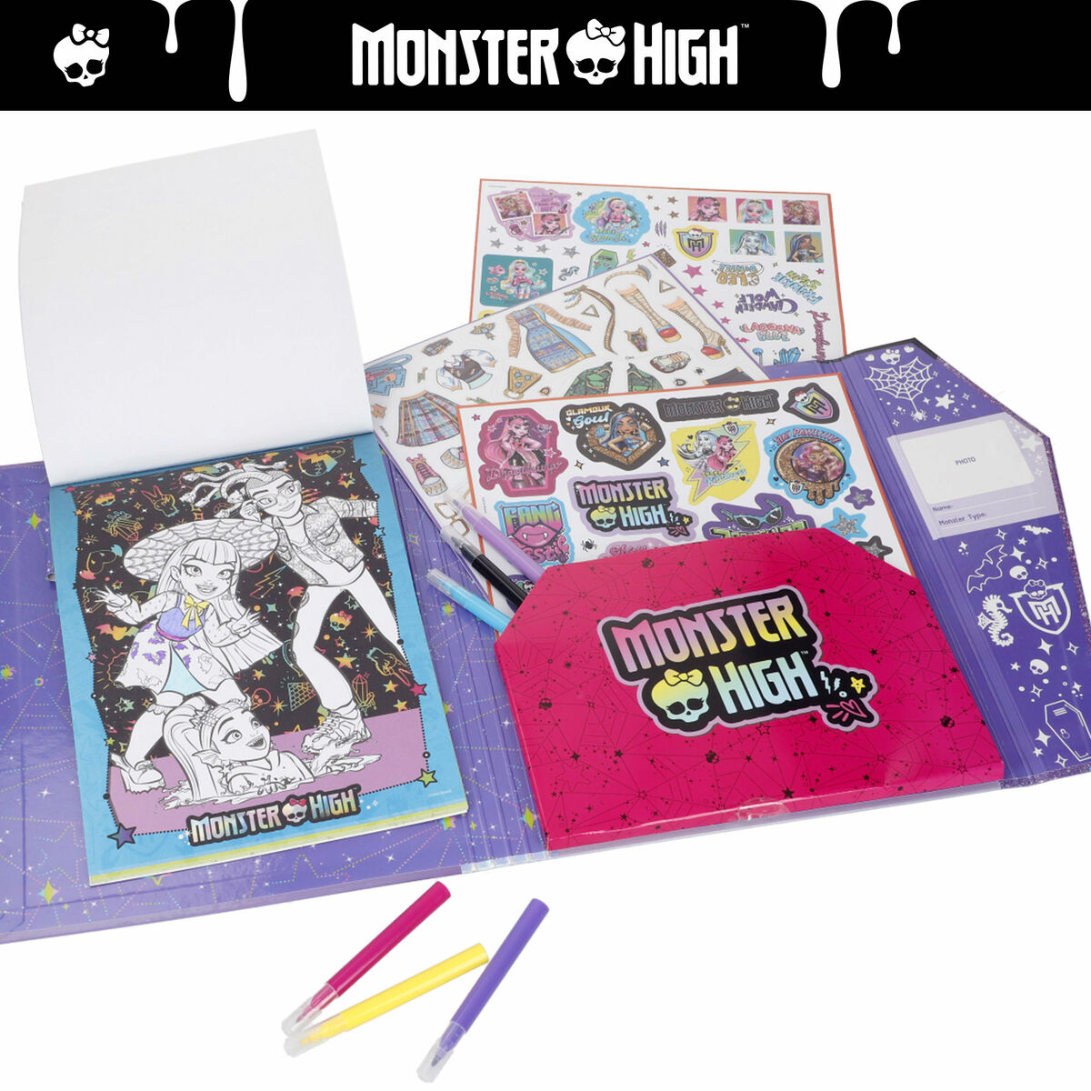 Set de Dibujo Monster High (6 Unidades)