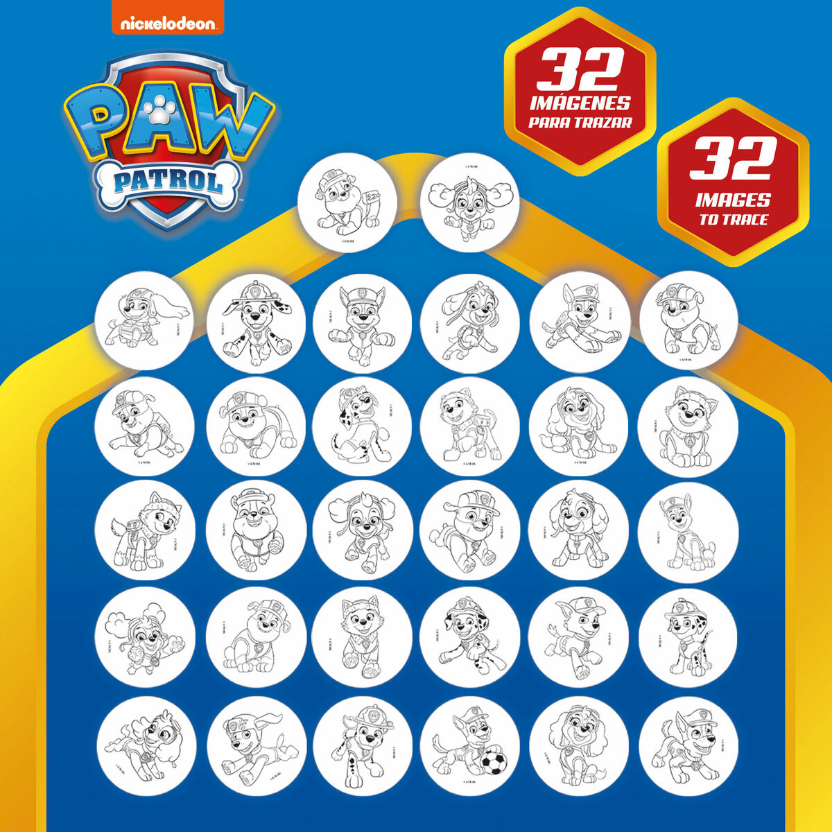 Set de Dibujo The Paw Patrol (6 Unidades)