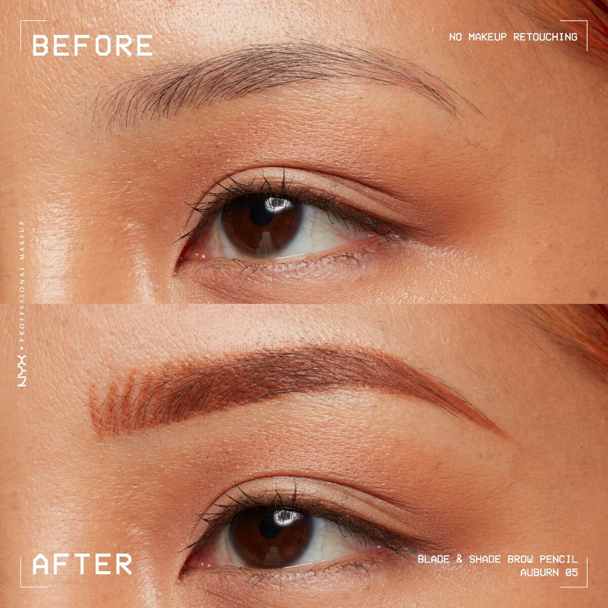 Lápiz de Cejas NYX BLADE & SHADE NANO Nº 05-Auburn