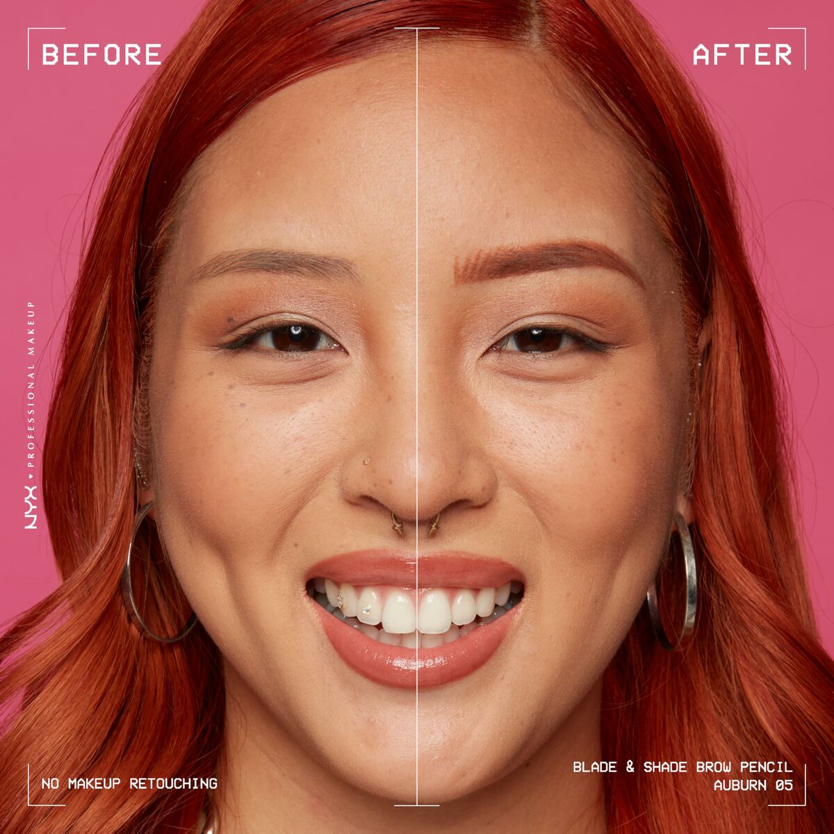 Lápiz de Cejas NYX BLADE & SHADE NANO Nº 05-Auburn