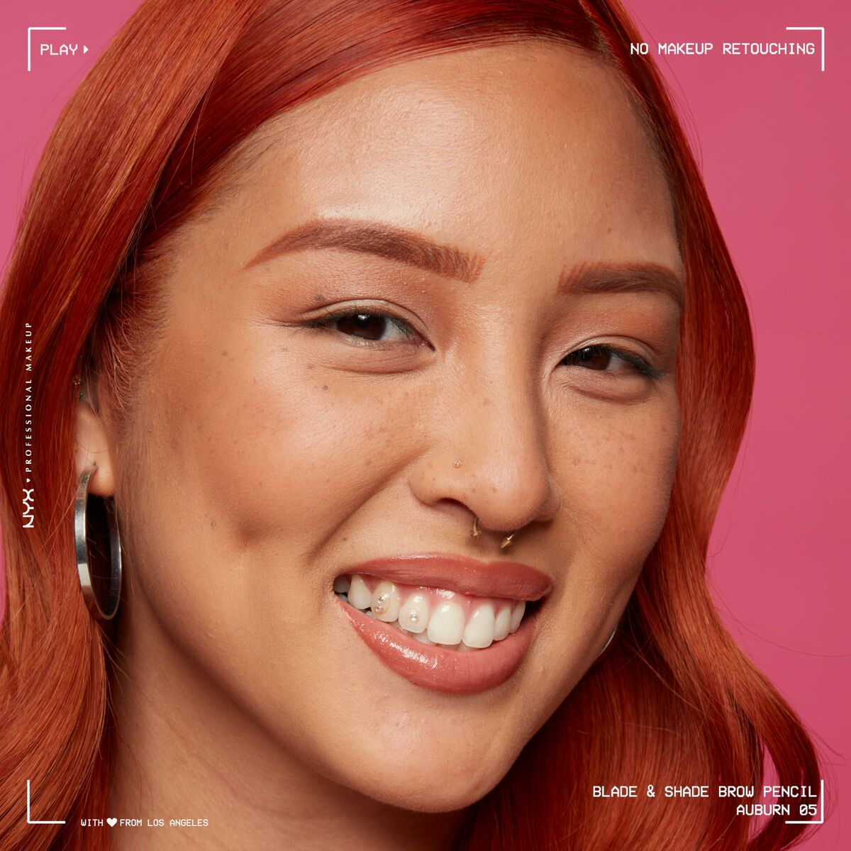 Lápiz de Cejas NYX BLADE & SHADE NANO Nº 05-Auburn