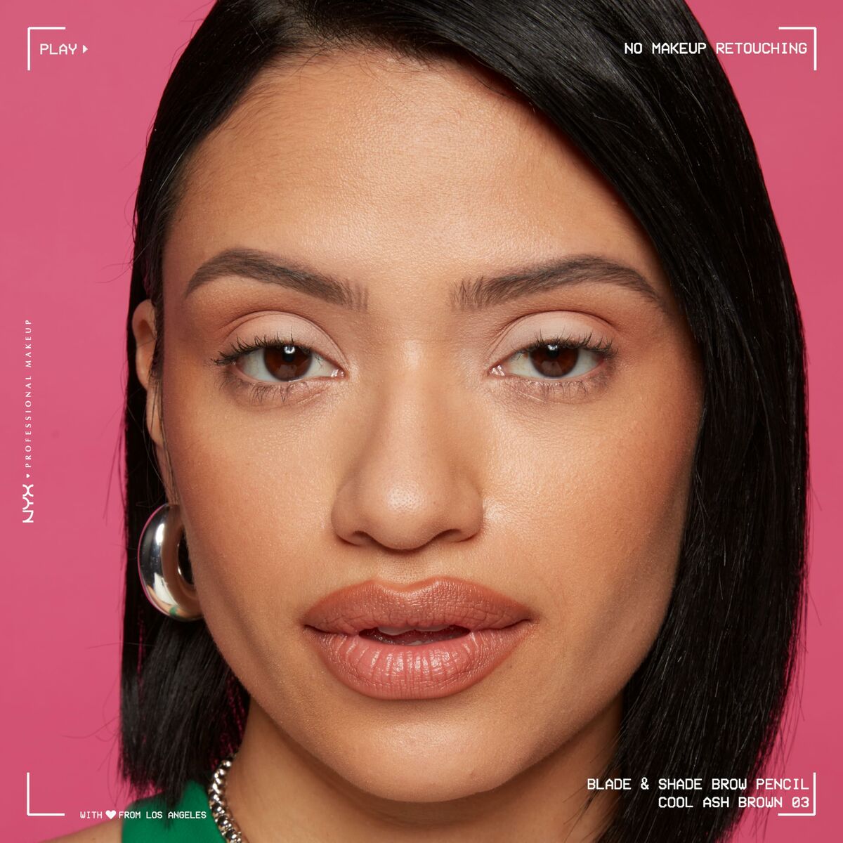 Lápiz de Cejas NYX BLADE & SHADE NANO Nº 03-Cool Ash Brown