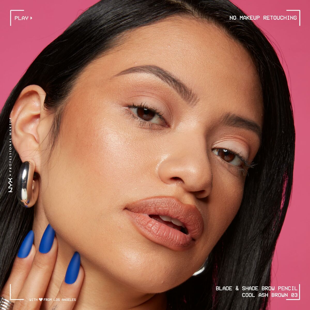 Lápiz de Cejas NYX BLADE & SHADE NANO Nº 03-Cool Ash Brown