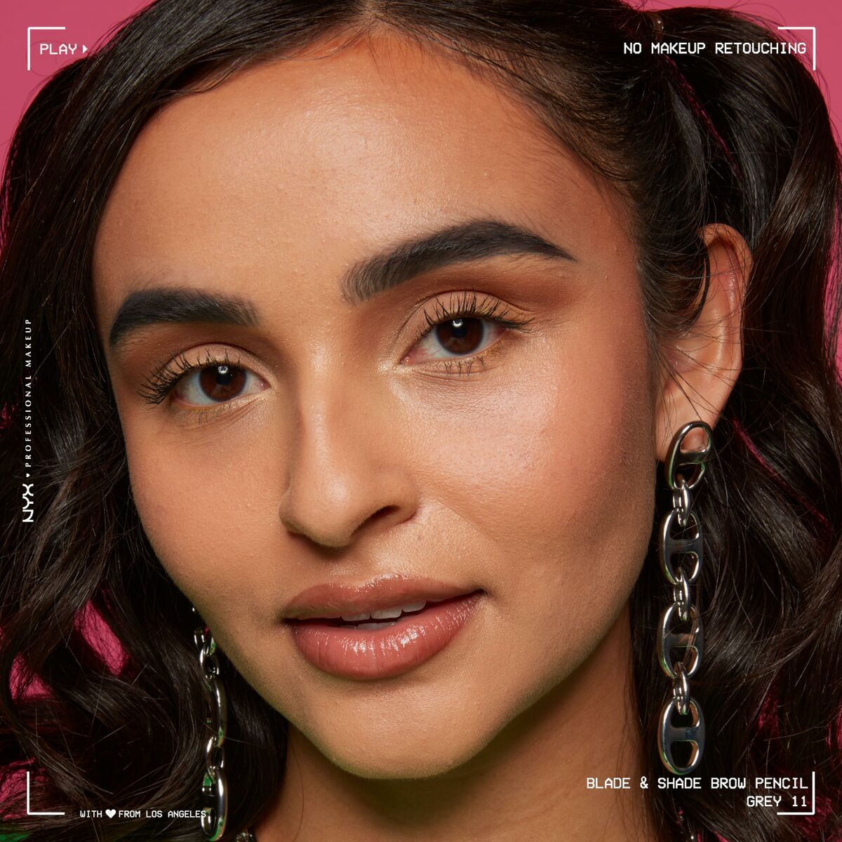 Lápiz de Cejas NYX BLADE & SHADE NANO Nº 11-Grey