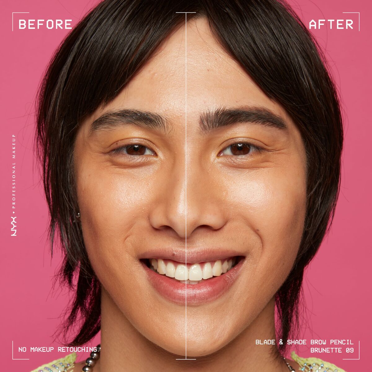 Lápiz de Cejas NYX BLADE & SHADE NANO Nº 09-Brunette