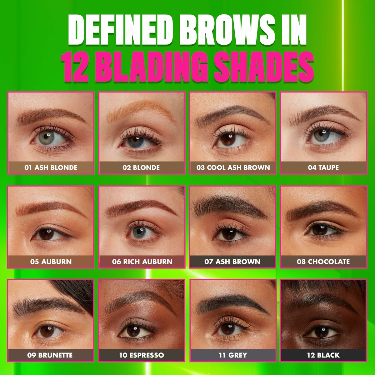 Lápiz de Cejas NYX BLADE & SHADE NANO Nº 09-Brunette