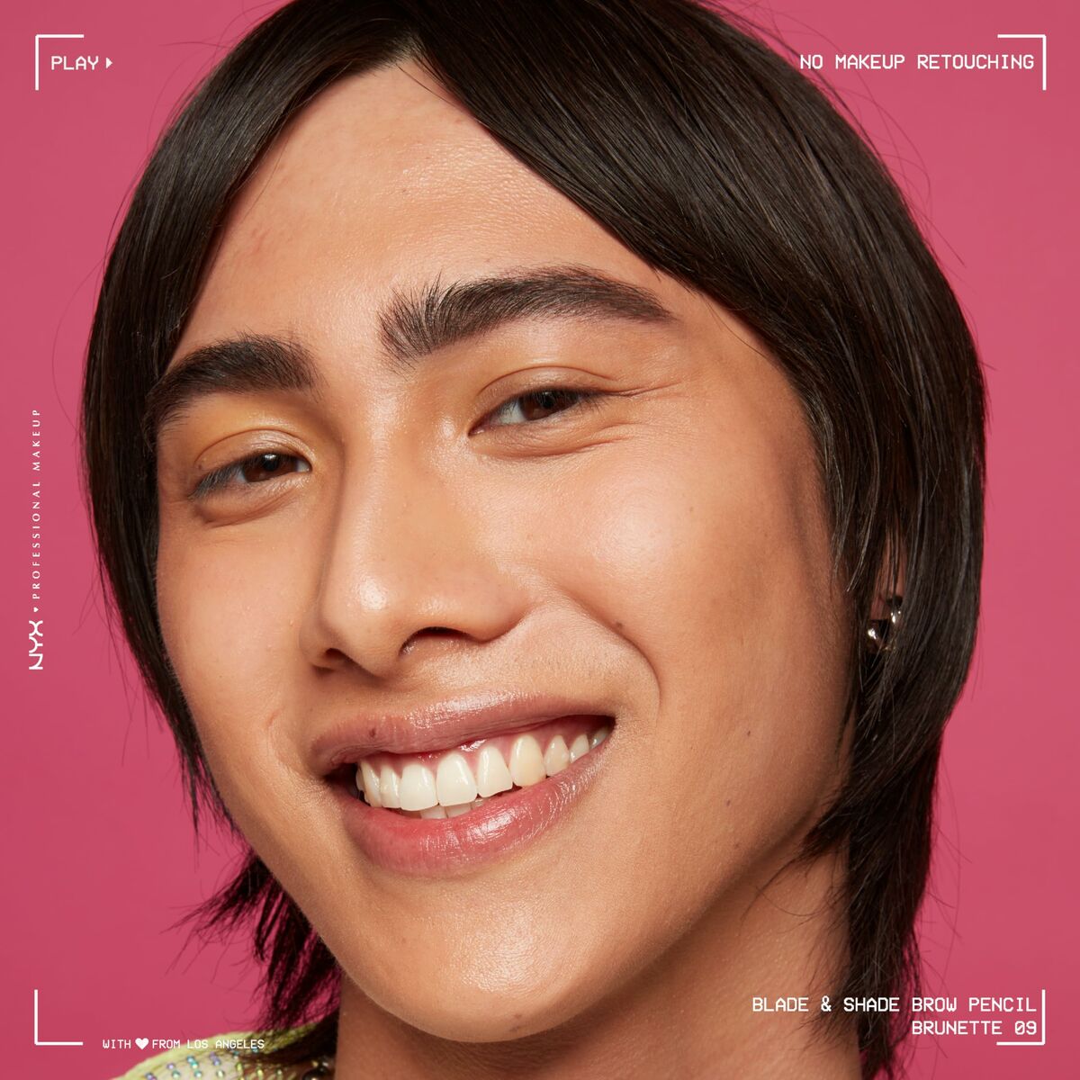 Lápiz de Cejas NYX BLADE & SHADE NANO Nº 09-Brunette