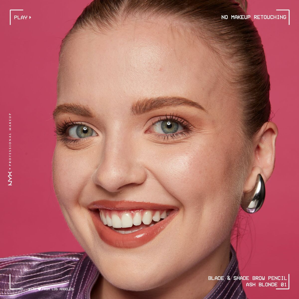 Lápiz de Cejas NYX BLADE & SHADE NANO Nº 01-Ash Blonde