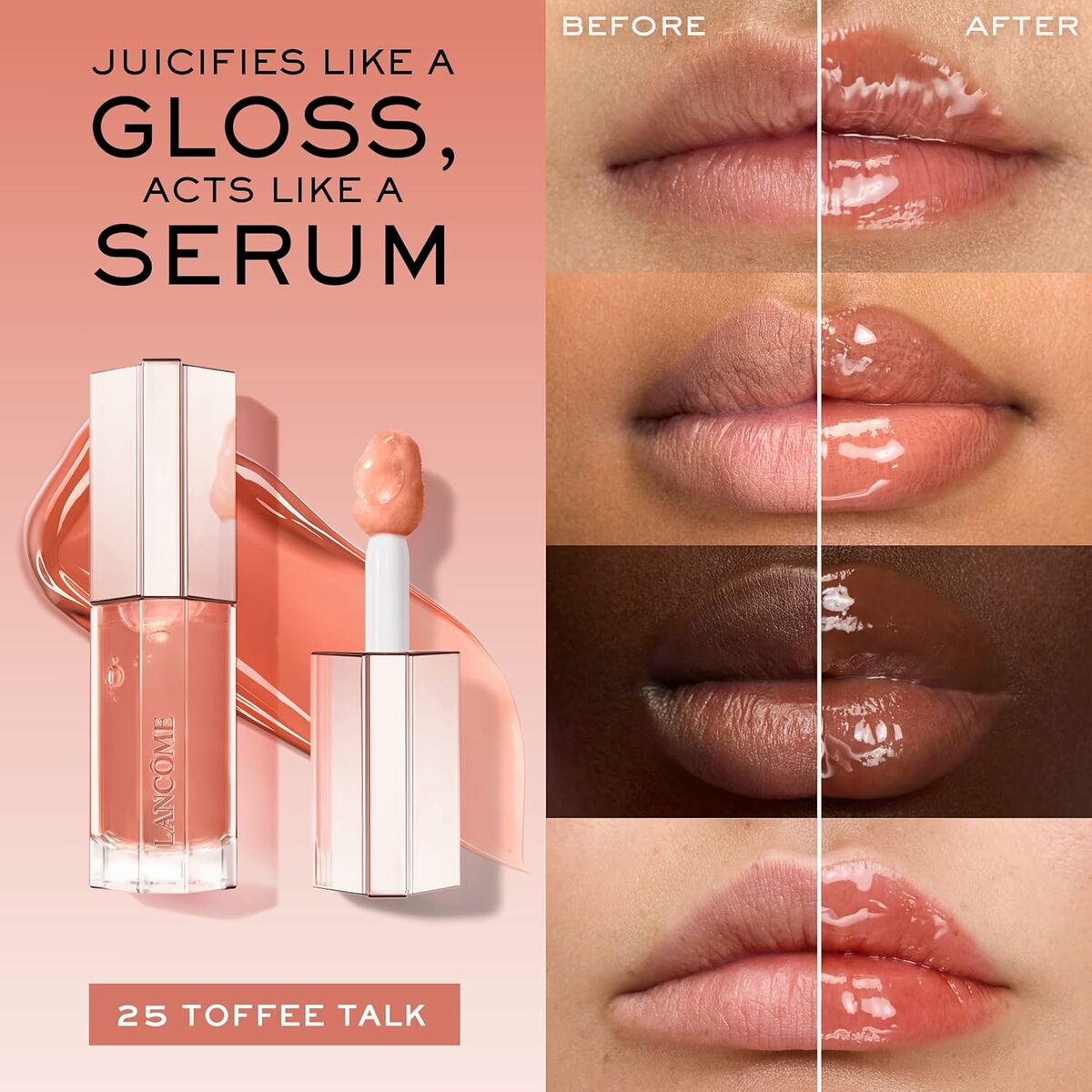 Gloss Lancôme IDÔLE MAKE-UP Nº 25-Toffee Talk 9 ml