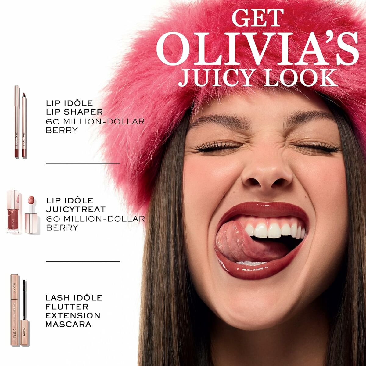 Gloss Lancôme IDÔLE MAKE-UP Morado Nº 90-Berry Bisou 9 ml