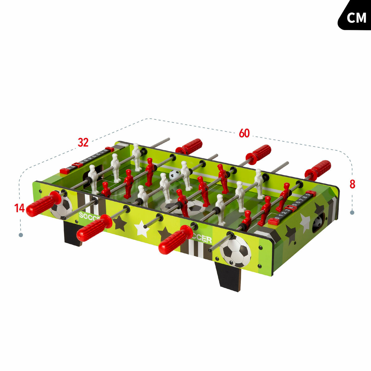 Futbolín CB Games 60 x 14 x 32 cm (2 Unidades)