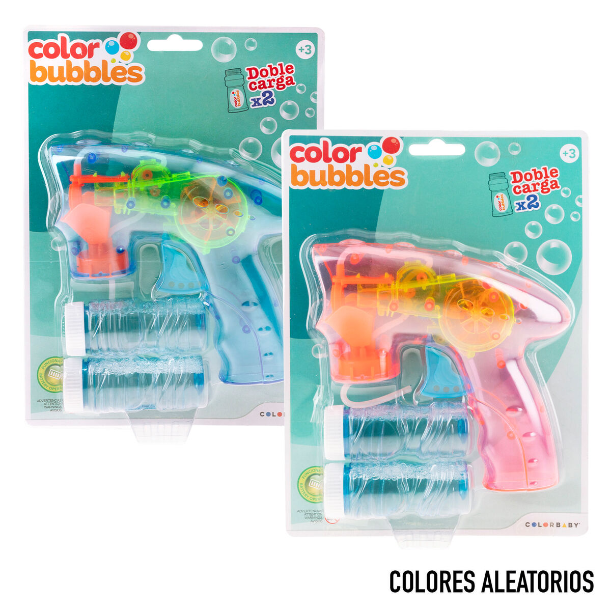 Juego de Pompas de Jabón Colorbaby 15 x 15,5 x 5,7 cm (12 Unidades)