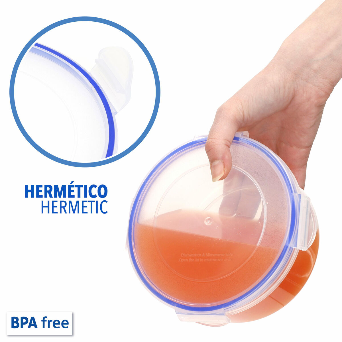 Set de Recipientes de Cocina Herméticos Apilables Max Home 23 x 11 x 23 cm 6 Unidades