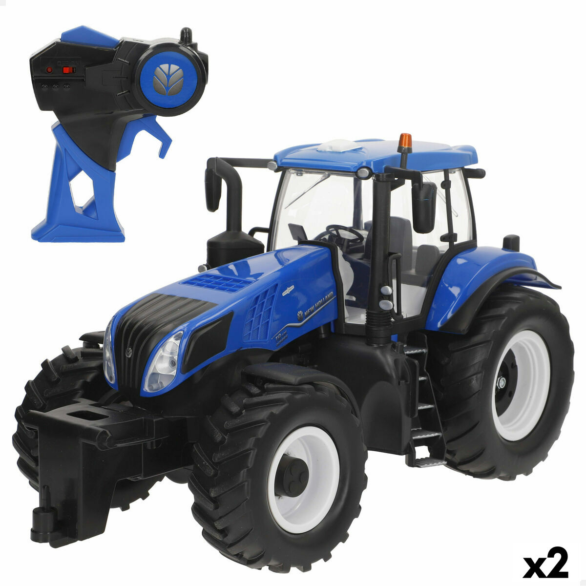 Coche Radio Control New Holland 37 x 21 x 18 cm (2 Unidades)