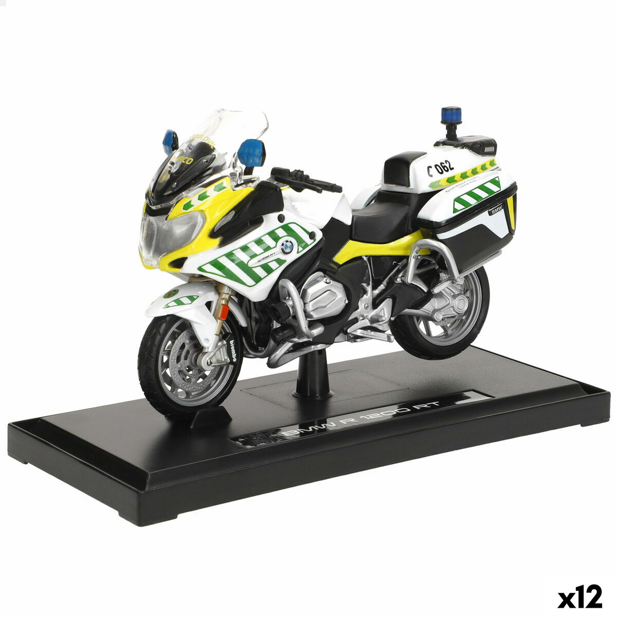 Motocicleta Maisto R 1200 RT GUARDIA CIVIL 12 x 8 x 5 cm