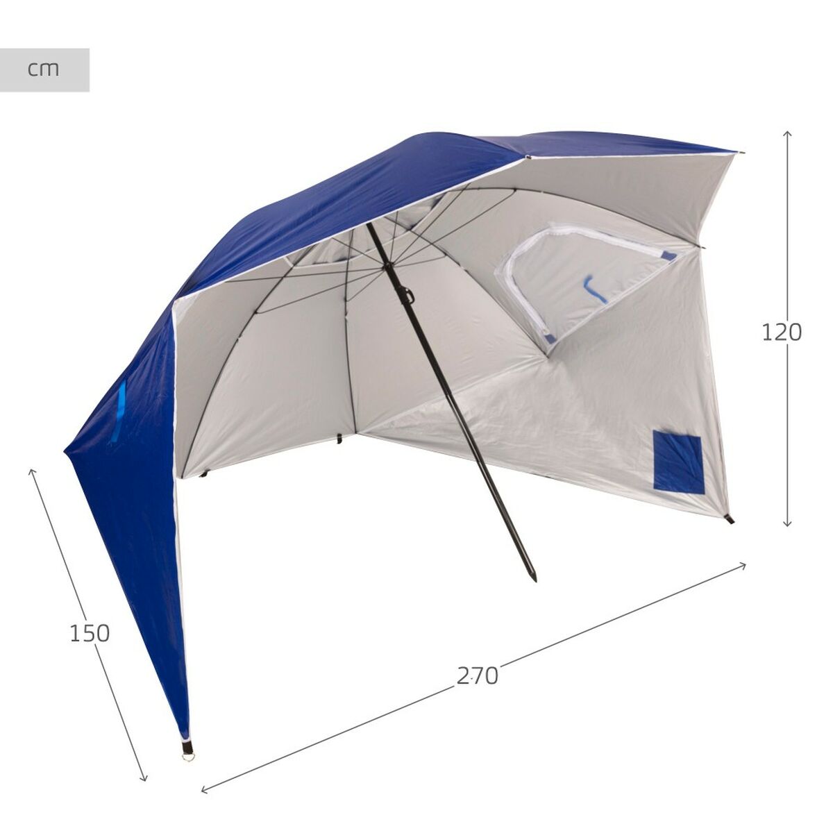 Sombrilla Aktive 240 x 210 x 240 cm (6 Unidades)
