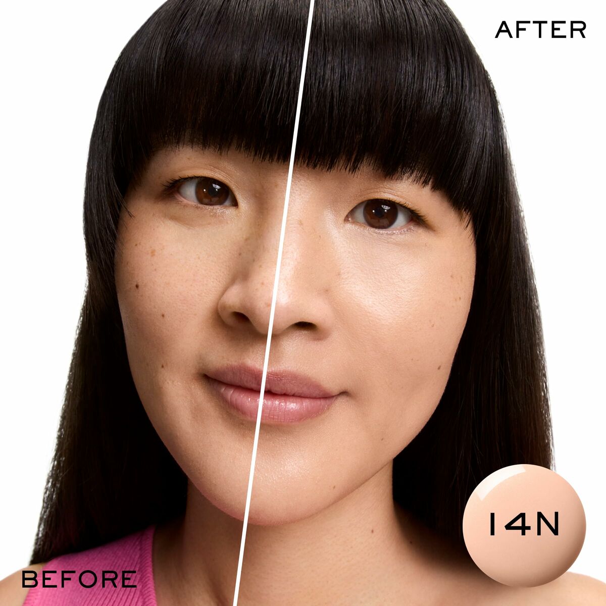 Crema Hidratante con Color Lancôme IDÔLE MAKE-UP Nº 14n 30 ml