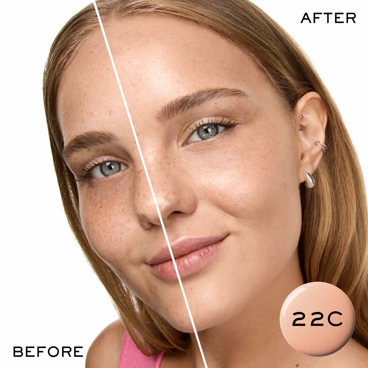 Protector Solar con Color Lancôme IDÔLE MAKE-UP Nº 22c 30 ml