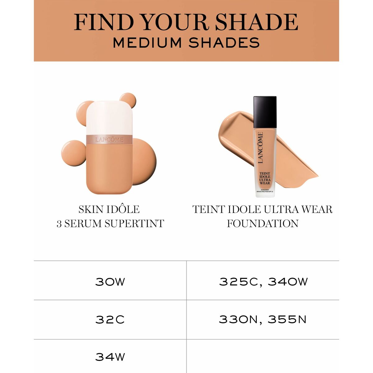 Crema Hidratante con Color Lancôme IDÔLE MAKE-UP Nº 30w 30 ml