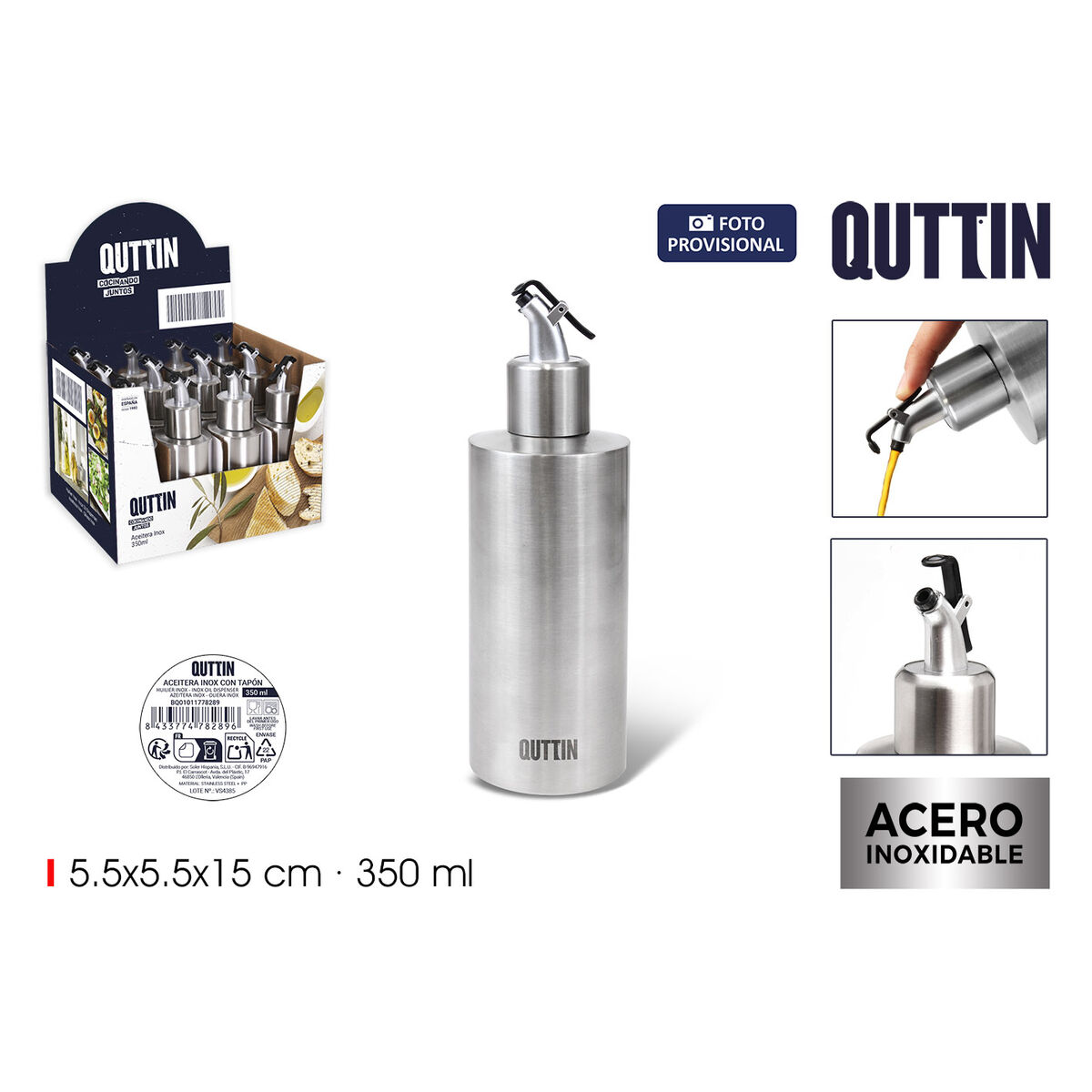 Aceitera Quttin (12 Unidades)