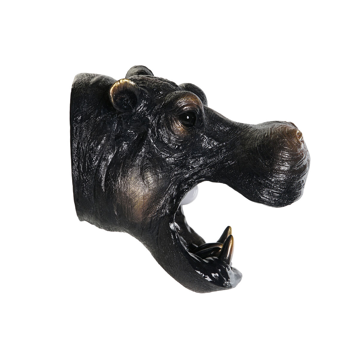 Aplique de Pared DKD Home Decor Cobre Dorado 50 W Colonial Hipopótamo 220 V 35 x 23 x 34 cm (2 Unidades)