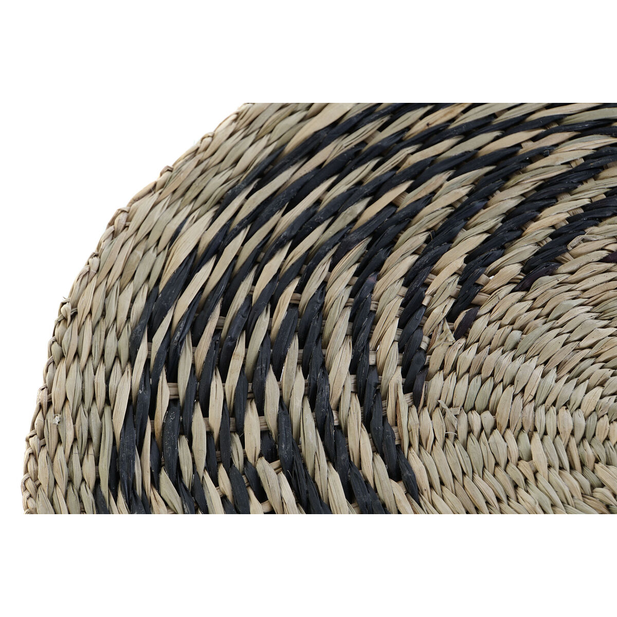 Salvamantel DKD Home Decor Negro Natural 38 x 38 x 1 cm