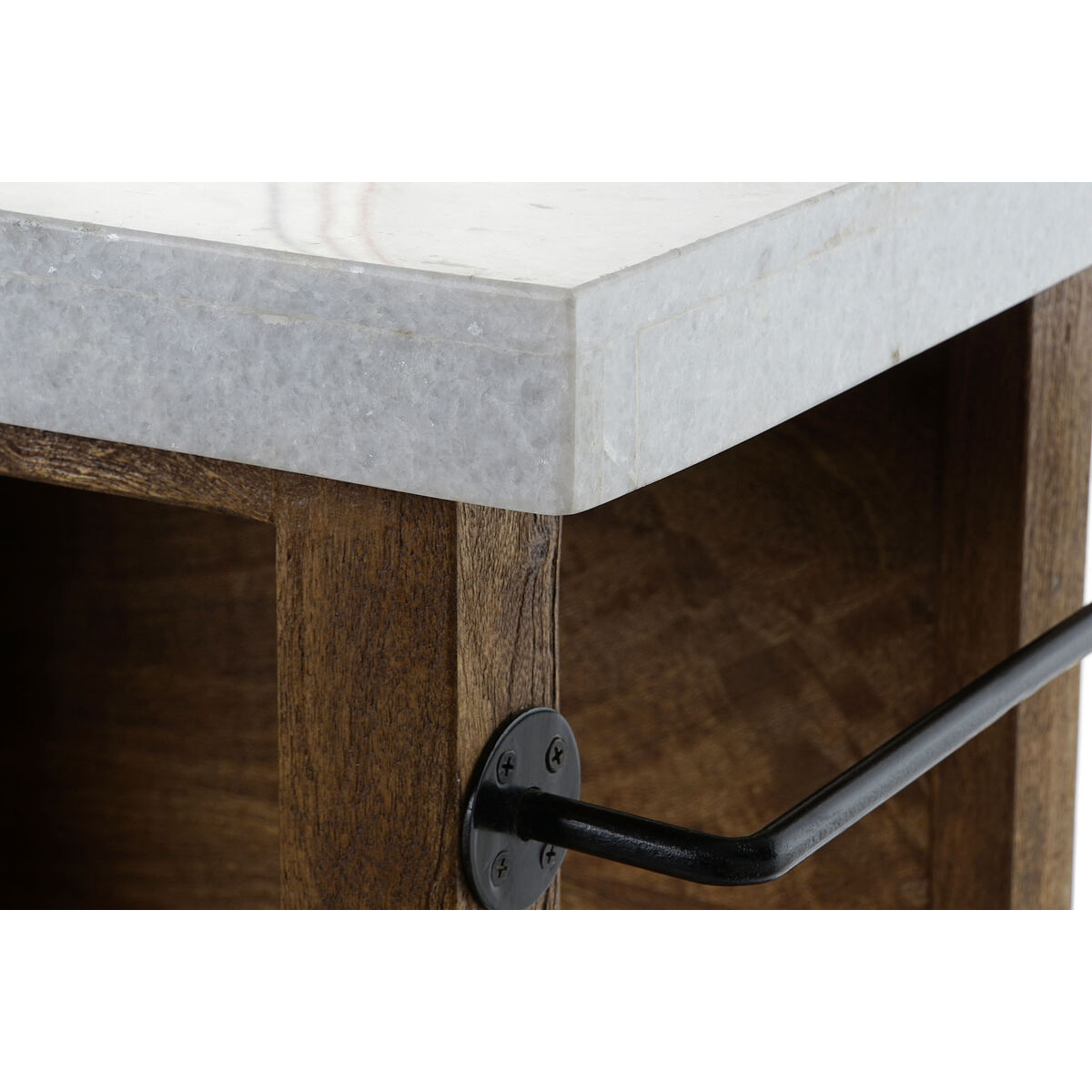 Mueble de cocina Home ESPRIT Blanco Marrón 168 x 76 x 92 cm