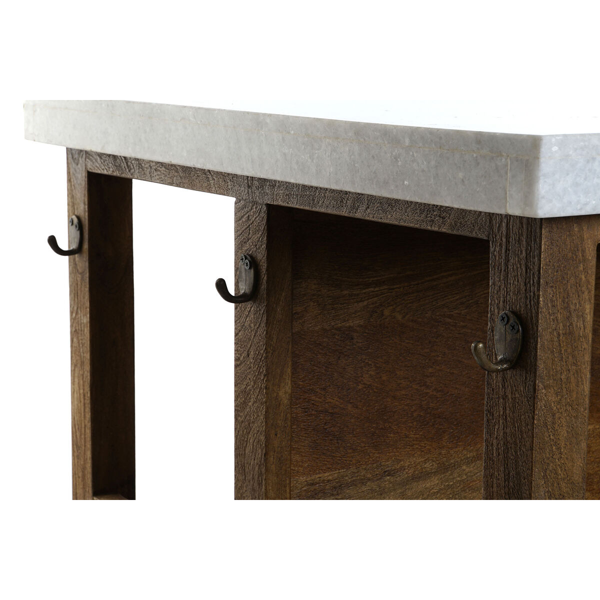 Mueble de cocina Home ESPRIT Blanco Marrón 168 x 76 x 92 cm