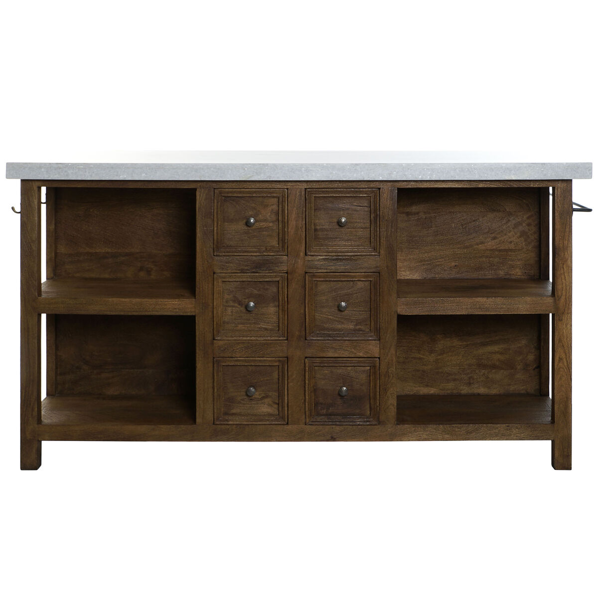 Mueble de cocina Home ESPRIT Blanco Marrón 168 x 76 x 92 cm