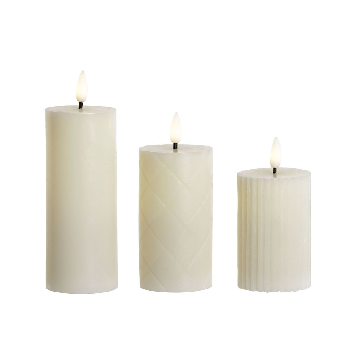 Vela LED Home ESPRIT Beige 5,5 x 5,5 x 13,5 cm (AA)