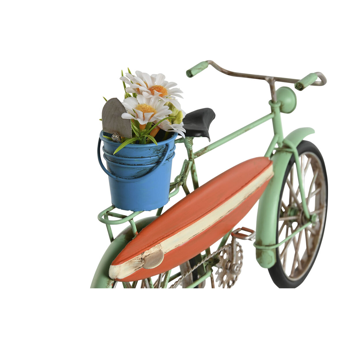 Figura Decorativa Home ESPRIT Azul Verde Naranja 31 x 8,5 x 19 cm (3 Unidades)