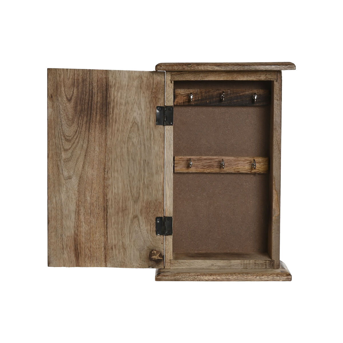 Armario de llaves Home ESPRIT Azul Blanco Natural 18 x 7,5 x 28 cm