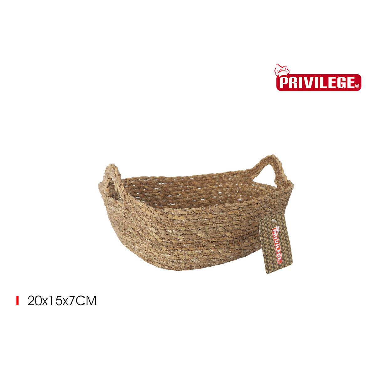 Caja de Almacenaje Privilege Mimbre 20 x 15 x 7 cm (18 Unidades)
