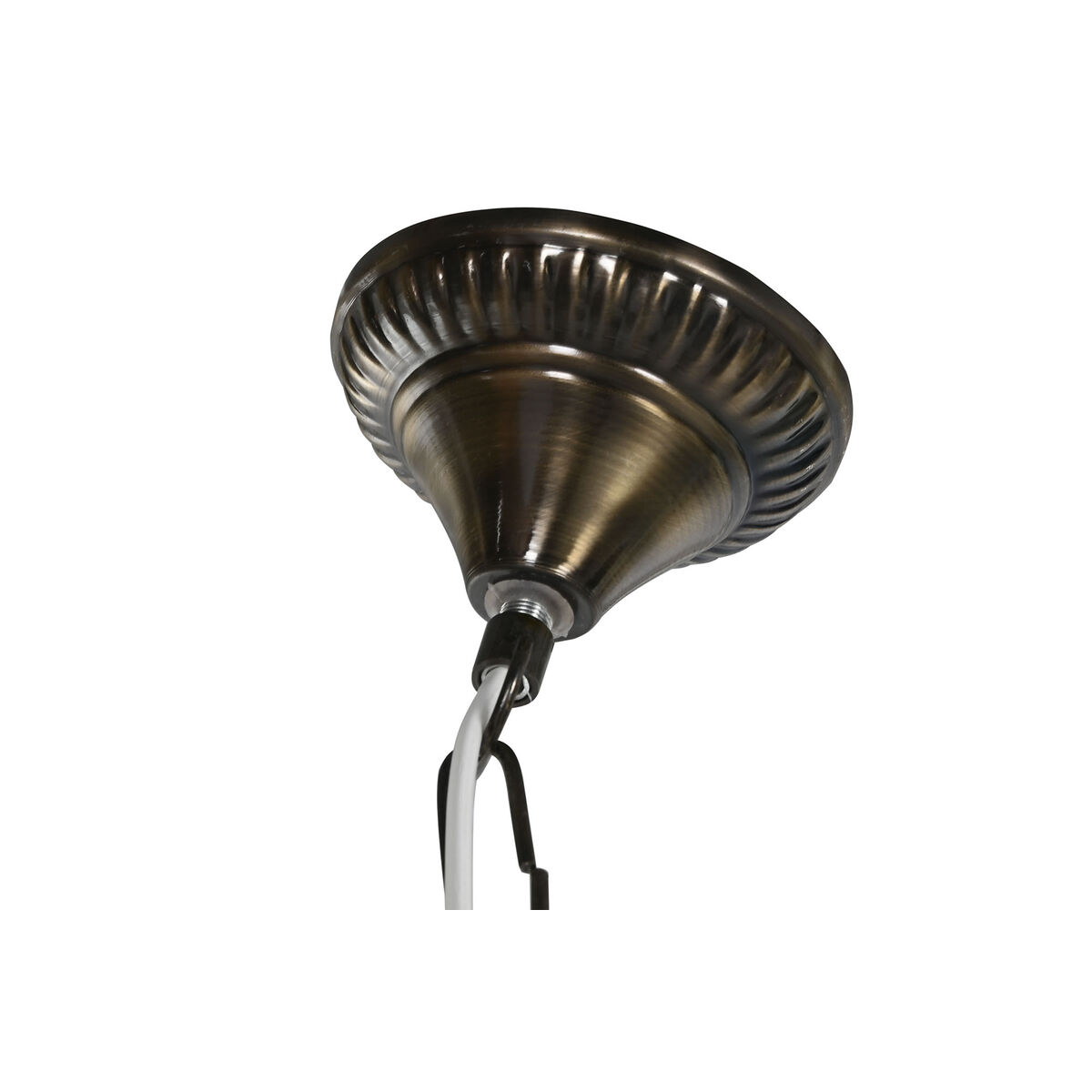 Lámpara de Techo Home ESPRIT Verde Azul cielo Metal Cristal 25 W 23 x 23 x 66 cm (2 Unidades)