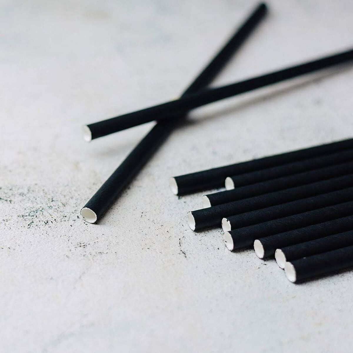 Pajita Reutilizable Algon Negro 19,7 x 0,8 cm 20 Piezas 24 Unidades